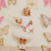 Picture of Daga Girls Twinkle Flight Iconic A Line Tulle Hem Dress - White Beige