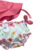 Picture of Mayoral Newborn Girls Bikini & Sunhat Set X 3 - Aqua Multi