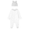 Picture of Mayoral Newborn Baby Unisex Duck Print Onesie Hat Bib Gift Set  X 3 - White Beige Grey