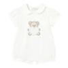 Picture of Mayoral Newborn Baby Unisex Teddy & Heart Rompers X 2 - Ivory Beige