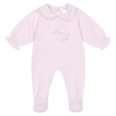 Picture of Deolinda Baby Girls Amore Babygrow In Gift Box - Pink