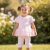 Picture of Deolinda Baby Girls Amore Puff Sleeve Tunic & Legging Set X 2 - Pink