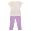 Picture of Mayoral Girls Summer Ballerina Print Top & Legging Set X 2 - Cream Lilac