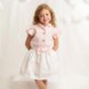 Picture of Caramelo Kids Girls Summer Occasion Frill Sleeve Skirt Set X 2 - Pink Ivory