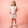 Picture of Caramelo Kids Girls Summer Occasion Bow Top Short Set X 2 - Pink Ivory