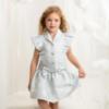 Picture of Caramelo Kids Girls Summer Occasion Ruffle Blouse Polka Skirt Set X 2 - Blue Ivory