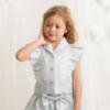 Picture of Caramelo Kids Girls Summer Occasion Ruffle Blouse Polka Skirt Set X 2 - Blue Ivory