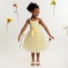 Picture of Caramelo Kids Girls Summer Occasion Strappy Party Dress - Lemon