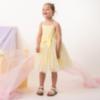 Picture of Caramelo Kids Girls Summer Occasion Strappy Party Dress - Lemon