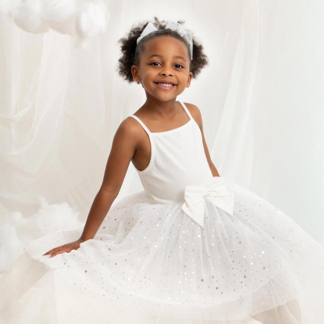 Picture of Caramelo Kids Girls Summer Occasion Strappy Party Dress - Ivory