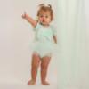 Picture of Caramelo Kids Baby Girls Summer Tulle Bow Romper - Mint Green