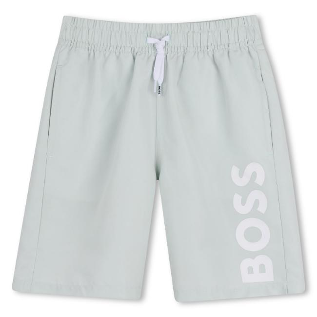 Picture of BOSS Boys Mini Me Swim Shorts - Sprout Green