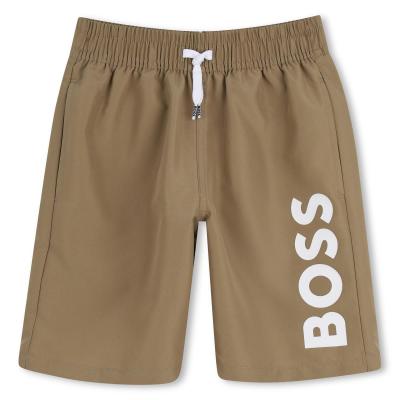 Picture of BOSS Boys Mini Me Swim Shorts - Dark Stone