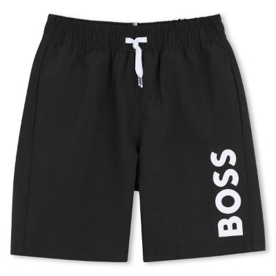 Picture of BOSS Boys Mini Me Swim Shorts - Black