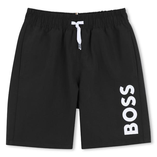 Picture of BOSS Boys Mini Me Swim Shorts - Black
