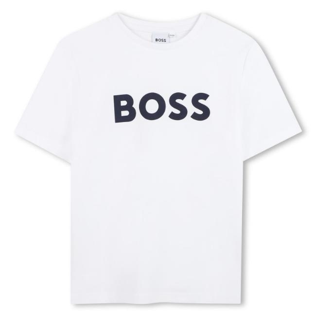 Picture of BOSS Boys Short Sleeve T-Shirt - White