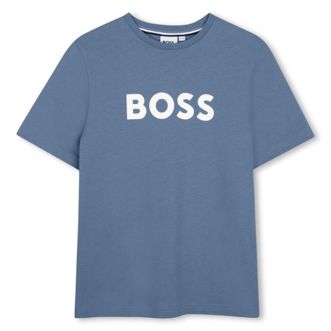 Picture of BOSS Boys Short Sleeve T-Shirt - Lavender Blue