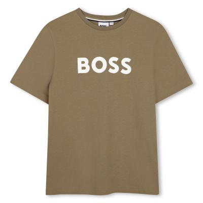 Picture of BOSS Boys Short Sleeve T-Shirt - Dark Stone