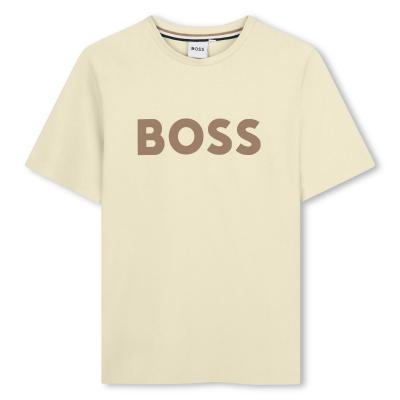 Picture of BOSS Boys Short Sleeve T-Shirt - Sand