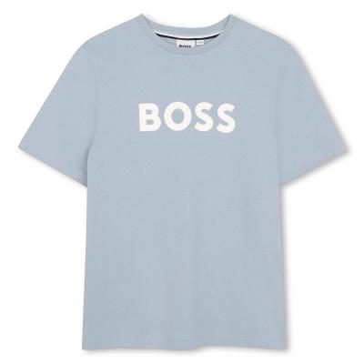 Picture of BOSS Boys Short Sleeve T-Shirt - Pale Blue