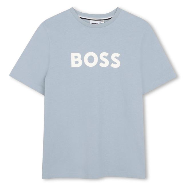 Picture of BOSS Boys Short Sleeve T-Shirt - Pale Blue