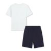 Picture of BOSS Boys Mini Me T-Shirt & Pique Shorts Set X 2 - Sprout Green Navy Blue
