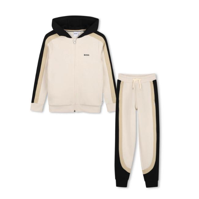 Picture of BOSS Boys Tracksuit Set X 2 - Sand Colourblock