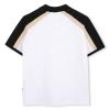 Picture of BOSS Boys Short Sleeve Polo - White Colourblock