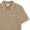 Picture of BOSS Boys Short Sleeve Polo - Dark Stone