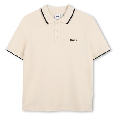 Picture of BOSS Boys Short Sleeve Polo - Sand