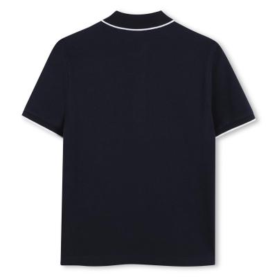 Picture of BOSS Boys Short Sleeve Polo - Navy Blue