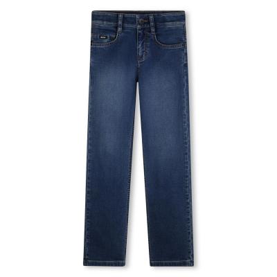 Picture of BOSS Boys Regular Fit Denim Trousers - Navy Blue