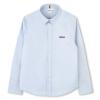 Picture of BOSS Boys Long Sleeve Traditional Oxford Cotton Shirt - Blue