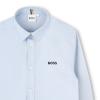 Picture of BOSS Boys Long Sleeve Traditional Oxford Cotton Shirt - Blue