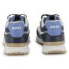 Picture of BOSS Boys Mini Me Lace Up Logo Trainers - Navy