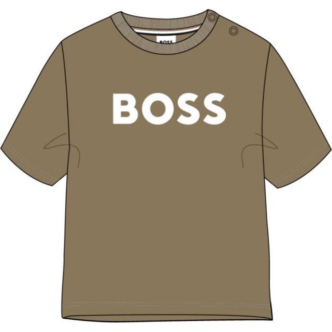 Picture of BOSS Toddler Boys Short Sleeve T-Shirt - Dark Stone