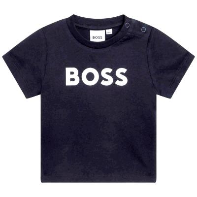 Picture of BOSS Toddler Boys Short Sleeve T-Shirt - Navy Blue