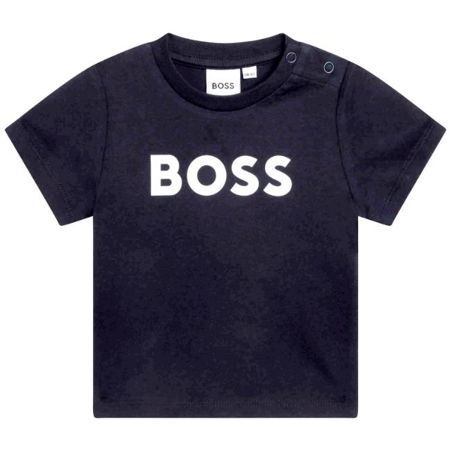Picture of BOSS Toddler Boys Short Sleeve T-Shirt - Navy Blue