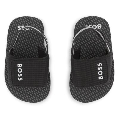 Picture of BOSS Toddler Boys Logo Aqua Slide Sandals - Black