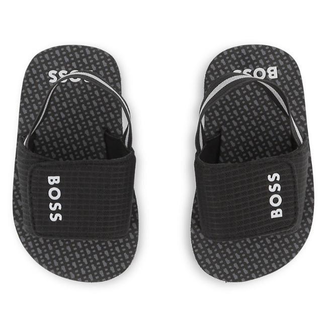 Picture of BOSS Toddler Boys Logo Aqua Slide Sandals - Black