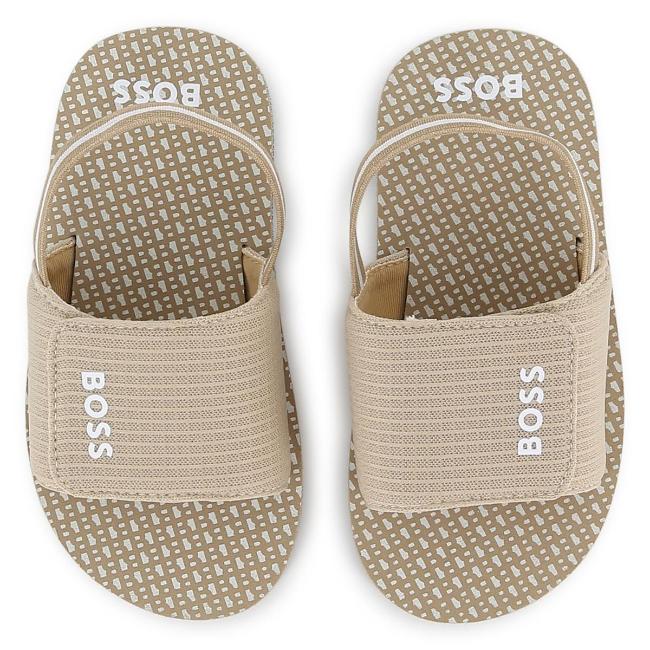 Picture of BOSS Toddler Boys Logo Aqua Slide Sandals - Stone
