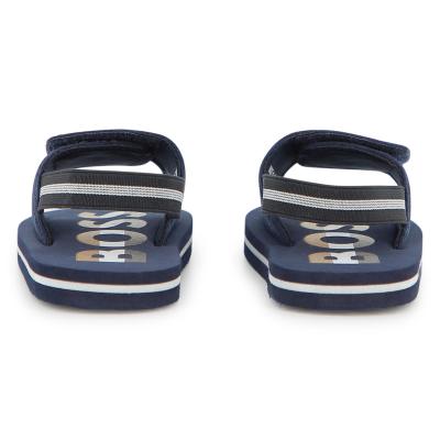 Picture of BOSS Toddler Boys Logo Aqua Slide Sandals - Navy Blue