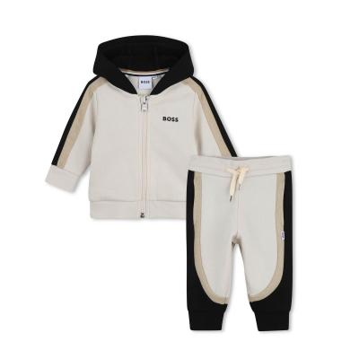 Picture of BOSS Toddler Boys Hooded Tracksuit Set X 2 - Sand