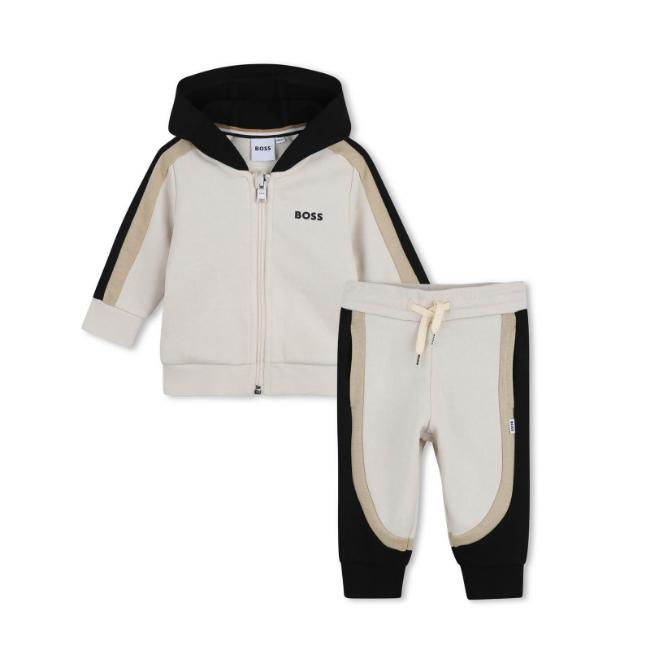 Picture of BOSS Toddler Boys Hooded Tracksuit Set X 2 - Sand