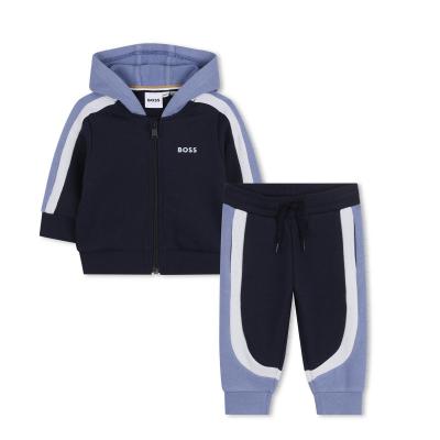 Picture of BOSS Toddler Boys Hooded Tracksuit Set X 2 - Navy