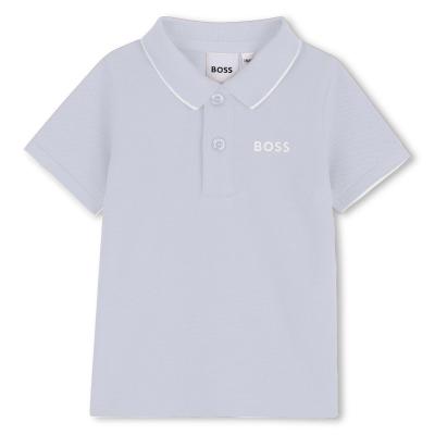 Picture of BOSS Toddler Boys Short Sleeve Polo - Pale Blue