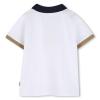 Picture of BOSS Toddler Boys Mini Me Short Sleeve Polo - White Multi