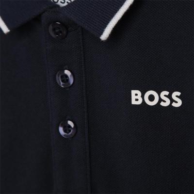 Picture of BOSS Toddler Boys Short Sleeve Polo - Navy Blue