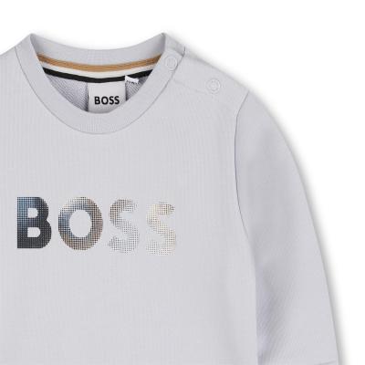Picture of BOSS Toddler Boys Gradient Logo Sweatshirt - Pale Blue