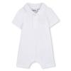 Picture of BOSS Baby Boys Organic Pique Cotton Shortie Romper - White